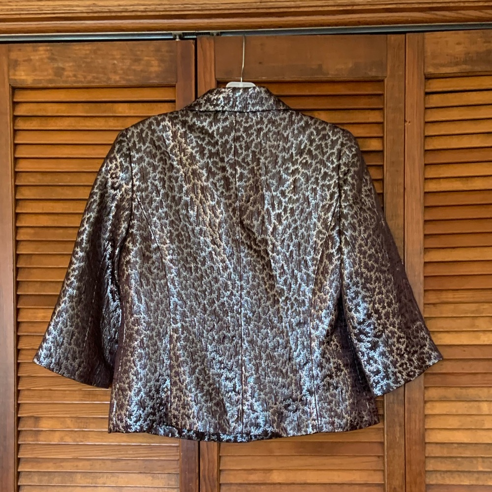Michael Kors metallic animal print blazer - Picture 7 of 9